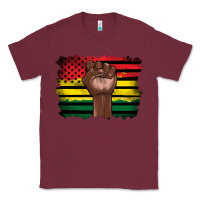 Burgundy june juneteenth Classic Tee - Artiststas