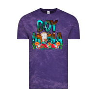 Cloud Purple Boy Mama Flowers Cow Vintage Tee - CowCowDesign