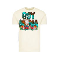 Vintage Arctic Boy Mama Flowers Cow Vintage Tee - CowCowDesign
