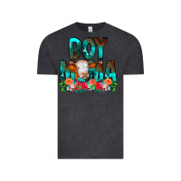 Vintage Black Boy Mama Flowers Cow Vintage Tee - CowCowDesign