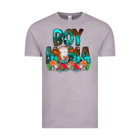 Vintage Zinc Boy Mama Flowers Cow Vintage Tee - CowCowDesign