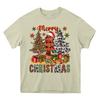 Mossy Merry Christmas with western trees Heavy Core Tee - NancyCooperArtShop