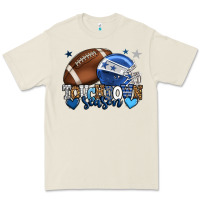 Bone Touchdown season American Football blue team color Premium Tee - HowdyJamesFarm