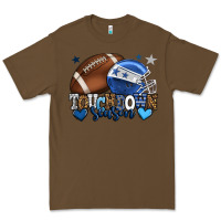 Cacao Touchdown season American Football blue team color Premium Tee - HowdyJamesFarm