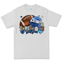 Dove Grey Touchdown season American Football blue team color Premium Tee - HowdyJamesFarm