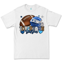 White Touchdown season American Football blue team color Premium Tee - HowdyJamesFarm