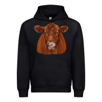 Black red angus Urban Hoodie - JahusDesignShop