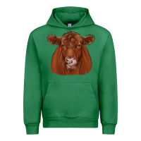 Emerald red angus Urban Hoodie - JahusDesignShop