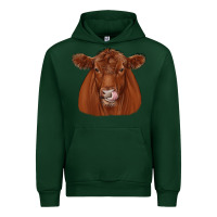 Forest Green red angus Urban Hoodie - JahusDesignShop