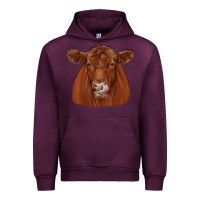 Mauve Wine red angus Urban Hoodie - JahusDesignShop