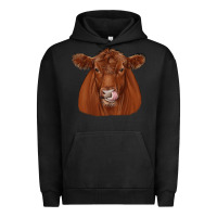 Pigment Black red angus Urban Hoodie - JahusDesignShop
