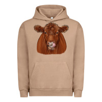Pigment Burro red angus Urban Hoodie - JahusDesignShop