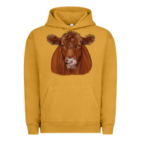 Pigment Peanut Butter red angus Urban Hoodie - JahusDesignShop