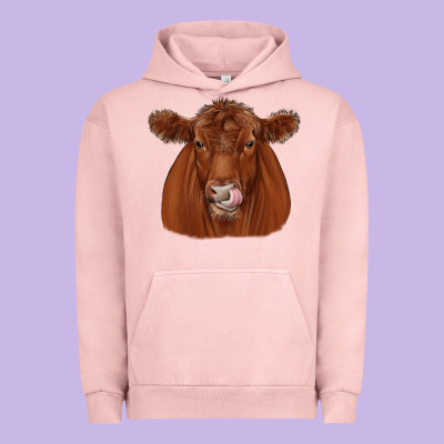 Red Angus Urban Hoodie Designed By Jahusdesignshop