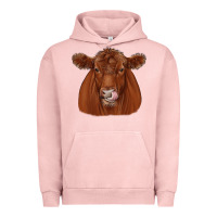 Pigment Salmon red angus Urban Hoodie - JahusDesignShop