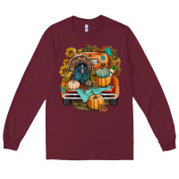 Burgundy thanksgiving truck bbs Long Sleeve Tee - BundleAndBundleShop