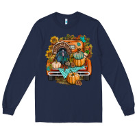 Navy thanksgiving truck bbs Long Sleeve Tee - BundleAndBundleShop