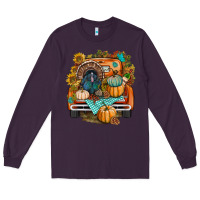 Plum thanksgiving truck bbs Long Sleeve Tee - BundleAndBundleShop