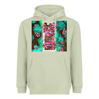 Matcha pink floral nurse with flowers Heavyweight Hoodie - AdoDesignShop
