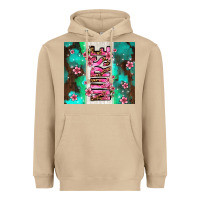 Mushroom pink floral nurse with flowers Heavyweight Hoodie - AdoDesignShop
