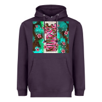 Plum pink floral nurse with flowers Heavyweight Hoodie - AdoDesignShop