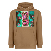 Pink Floral Nurse With Flowers Heavyweight Hoodie | Teevron