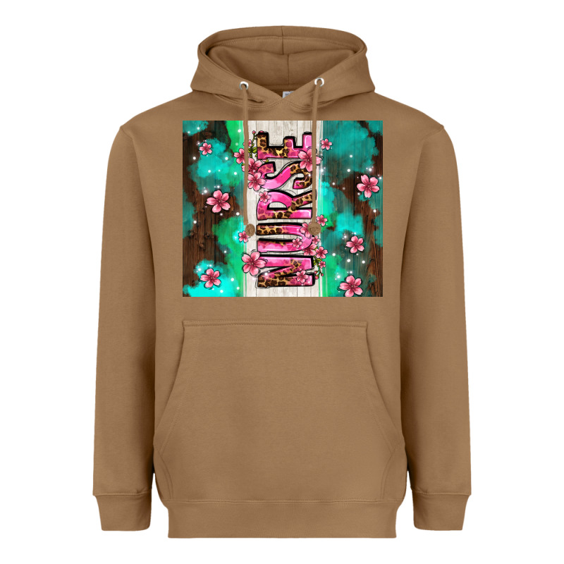 Pink Floral Nurse With Flowers Heavyweight Hoodie by AdoDesignShop | Teevron