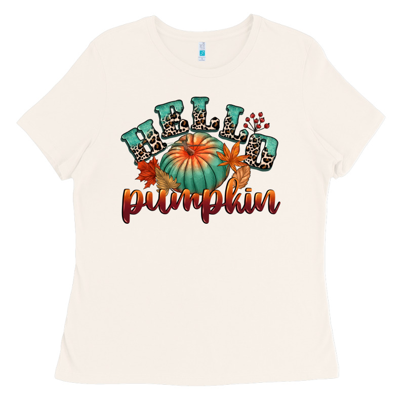 Hello Pumpkin Ladies Tee by CowGirlArtShop | Teevron
