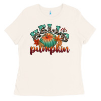 Bone hello pumpkin Ladies Tee - CowGirlArtShop