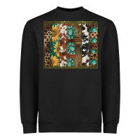 Black western patterns brushstroke Heavyweight Sweatshirt - BarkalooDesign