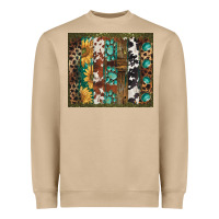 Mushroom western patterns brushstroke Heavyweight Sweatshirt - BarkalooDesign