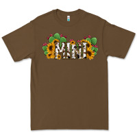 Cacao Cactus Cowhide Sunflower Mama and Mini Set Premium Tee - Jasminsmagicworld