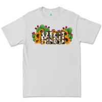 Dove Grey Cactus Cowhide Sunflower Mama and Mini Set Premium Tee - Jasminsmagicworld