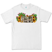 White Cactus Cowhide Sunflower Mama and Mini Set Premium Tee - Jasminsmagicworld