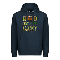 Navy It's a Good Day To Have a Lucky Day Premium Hoodie - CowhideDigitalArt