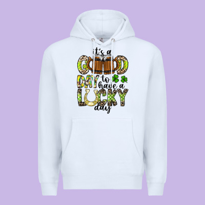 It's A Good Day To Have A Lucky Day Premium Hoodie Designed By Cowhidedigitalart