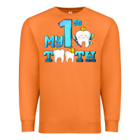 Carrot my first tooth with teeth Premium Sweatshirt - AdoDesignShop