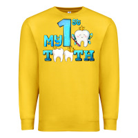 Lemon my first tooth with teeth Premium Sweatshirt - AdoDesignShop