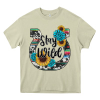 Mossy western stay wild horsesho Heavy Core Tee - RanaPortraitStore