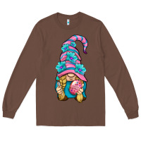 Chestnut Easter Gnome Long Sleeve Tee - BundleAndBundleShop
