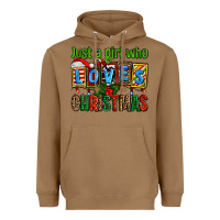 Toasted Coconut just a girl who loves christmas Heavyweight Hoodie - AdoDesignShop