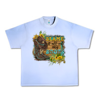 Grape Ice Blame It All On My Boots Urban Heavy Tee - FaDigitalArtStudio