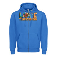 True Royal love thanksgiving western turkey Zipper Hoodie - BarkalooDesign