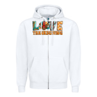 White love thanksgiving western turkey Zipper Hoodie - BarkalooDesign