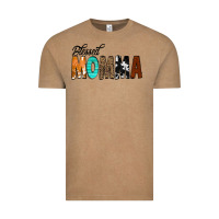 Vintage Coffee Blessed Momma Vintage Tee - CowCowDesign