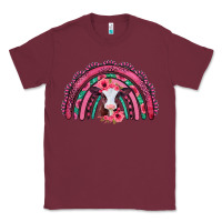 Burgundy valentines day pink gemstones baby calf rainbow Classic Tee - Jasminsmagicworld