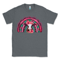 Charcoal Heather valentines day pink gemstones baby calf rainbow Classic Tee - Jasminsmagicworld
