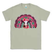 Matcha valentines day pink gemstones baby calf rainbow Classic Tee - Jasminsmagicworld