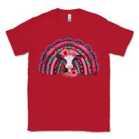 Red valentines day pink gemstones baby calf rainbow Classic Tee - Jasminsmagicworld