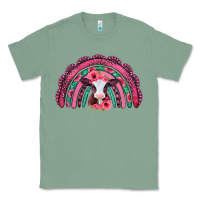 Valentines Day Pink Gemstones Baby Calf Rainbow Classic Tee | Teevron